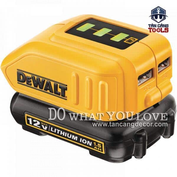 Bộ Sạc Chuyển Đổi Pin USB 12/18/20V Dewalt DCB090-KR - Ảnh 5