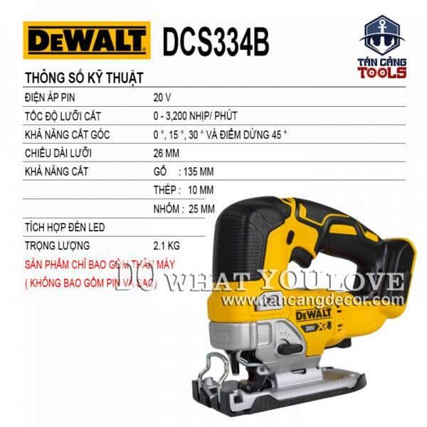 Alternative view of Máy Cưa Lọng Dùng Pin Có 7 Cấp Điều Tốc DeWalt 20V DCS334B ( Thân Máy )