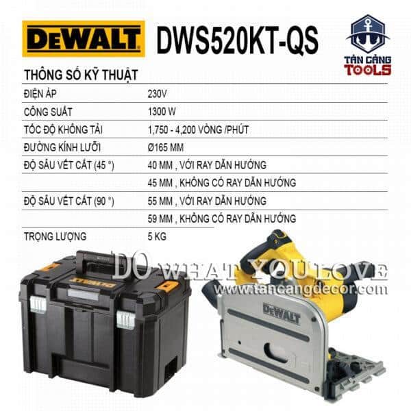 Alternative view of Máy Cưa Đĩa 165mm Dewalt DWS520KT-QS ( TrackSaw )