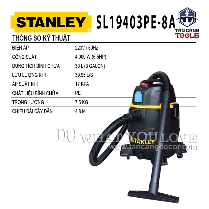 Máy Hút Bụi Công Nghiệp 3 Chức Năng 30 Lít 4000W Stanley SL19403PE-8A ( Tính Năng Auto Start ) - Ảnh 2
