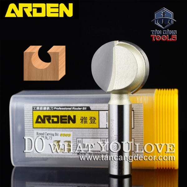 Alternative view of Mũi Router Arden Đánh Rãnh Cổ Tròn Arden R9.52 mm Cốt 12.7 mm Arden 0504