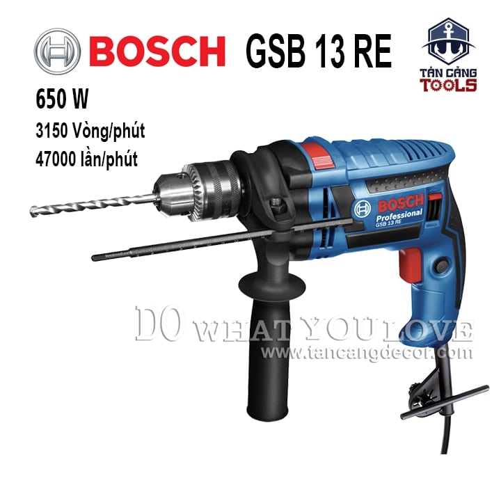 Máy Khoan Động Lực Bosch GSB 13RE 650W ( Hộp Giấy )