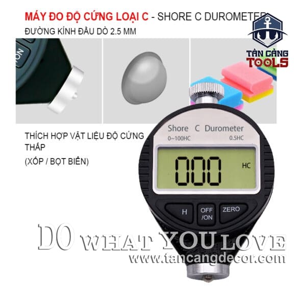Đồng Hồ Đo Độ Cứng Điện Tử Loại C ( Vật Liệu Mềm )