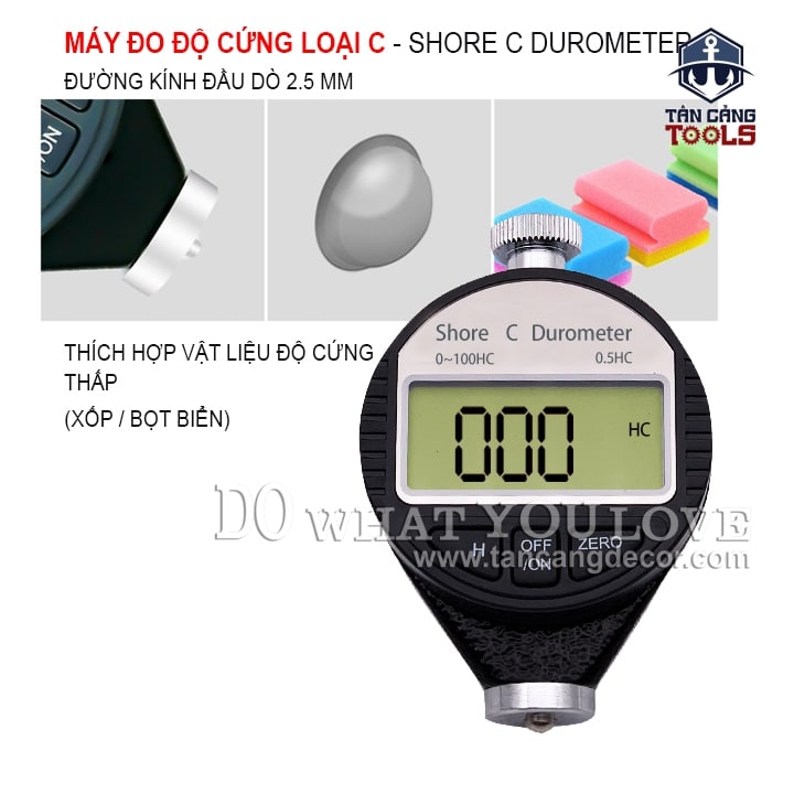 Đồng Hồ Đo Độ Cứng Điện Tử Loại C ( Vật Liệu Mềm )