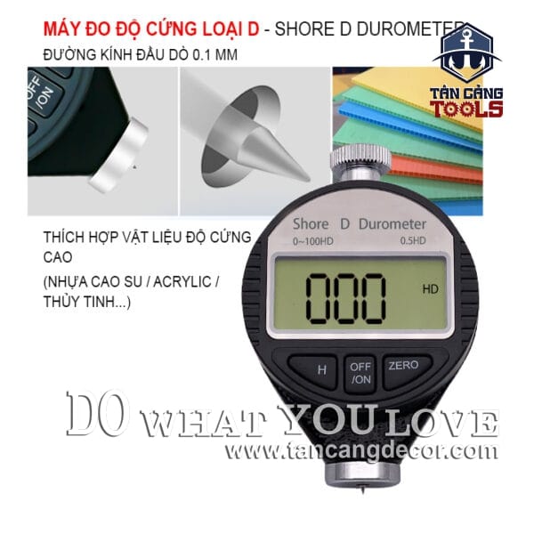 Đồng Hồ Đo Độ Cứng Điện Tử Loại D ( Vật Liệu Cứng )