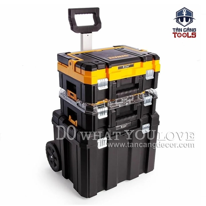 Combo Thùng Đựng Dụng Cụ TSTAK DeWalt DWST83411 Có Xe Kéo - Ảnh 2