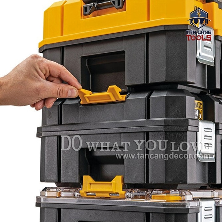 Combo Thùng Đựng Dụng Cụ TSTAK DeWalt DWST83411 Có Xe Kéo - Ảnh 4