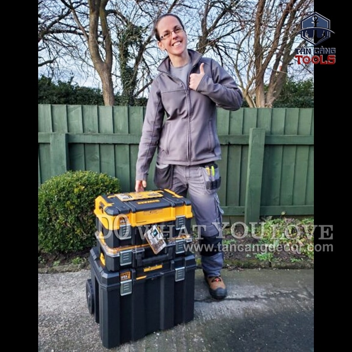 Combo Thùng Đựng Dụng Cụ TSTAK DeWalt DWST83411 Có Xe Kéo - Ảnh 5
