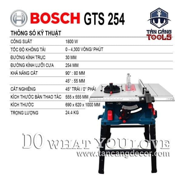 Alternative view of Máy Cưa Bàn Bosch GTS254 1800W