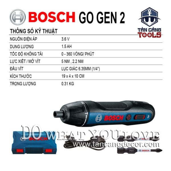 Alternative view of Máy Vặn Vít Điện Tử Bosch Go Gen 2 ( Kèm 2 Mũi Vít )