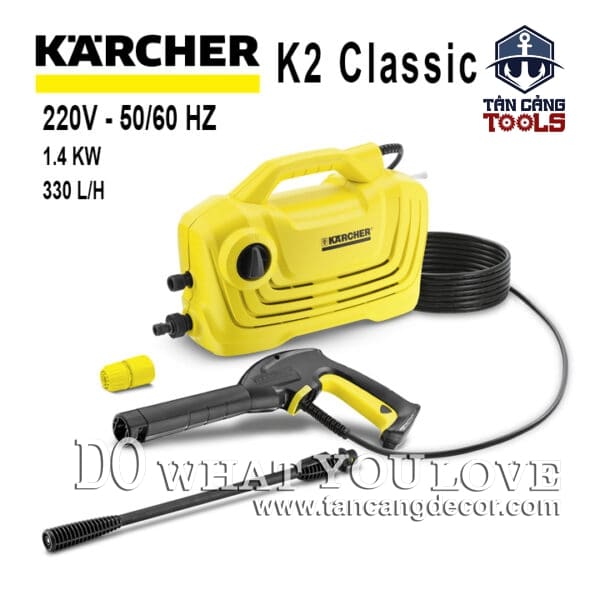 Máy Xịt Rửa Xe Cao Áp Karcher K2 Classic 1400W