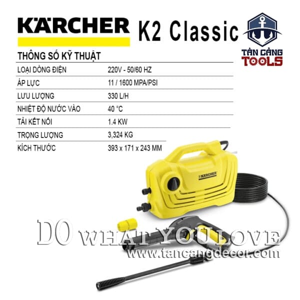 Alternative view of Máy Xịt Rửa Xe Cao Áp Karcher K2 Classic 1400W