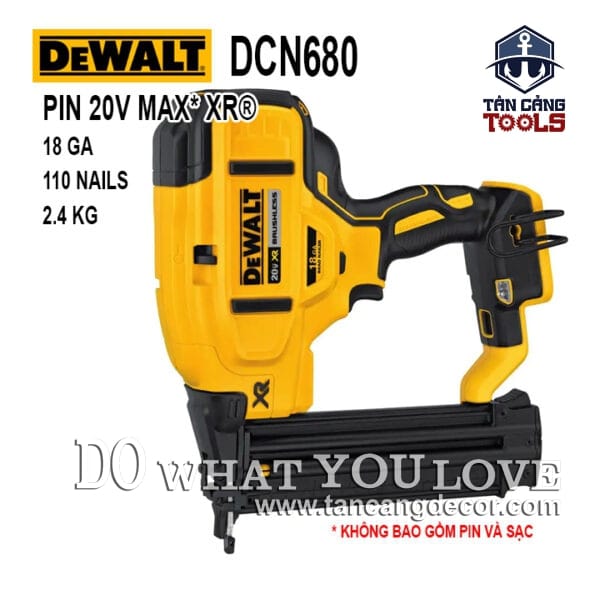 Súng Bắn Đinh F Dùng Pin 20V Dewalt DCN680B ( Thân Máy )