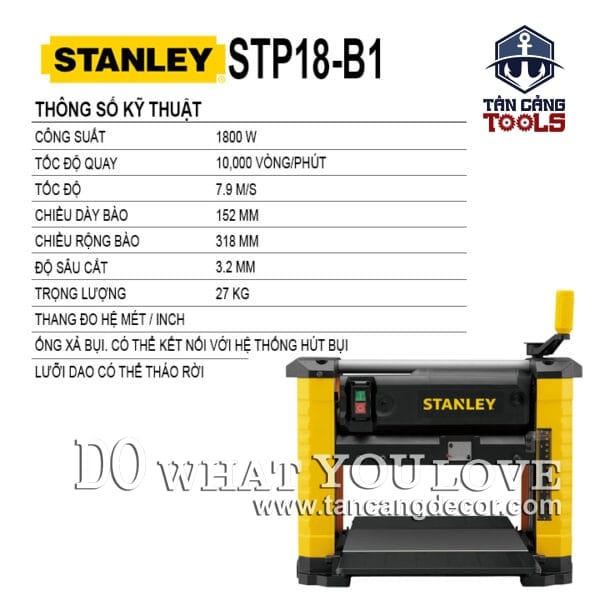 Alternative view of Máy Bào Cuốn Stanley STP18-B1 1800W
