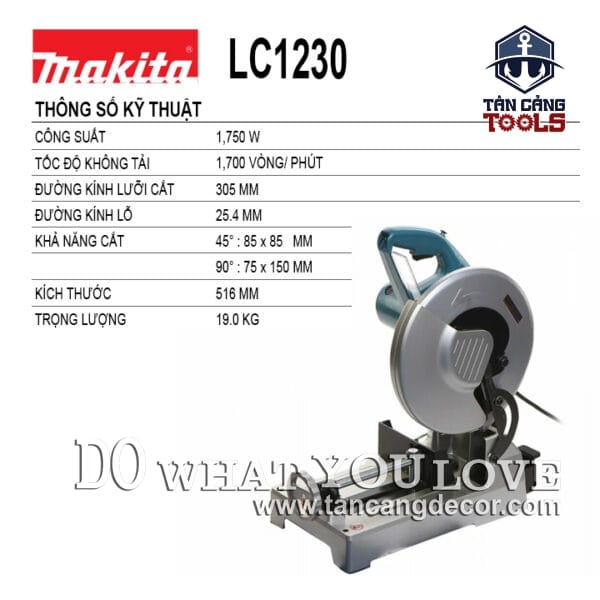 Alternative view of Máy Cắt Kim Loại Hợp Kim Tua Chậm Makita LC1230 (305 mm)