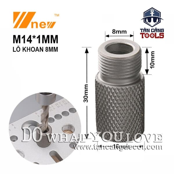 Nút Định Vị Lỗ Khoan 8 mm Cho Cử Khoan Wnew