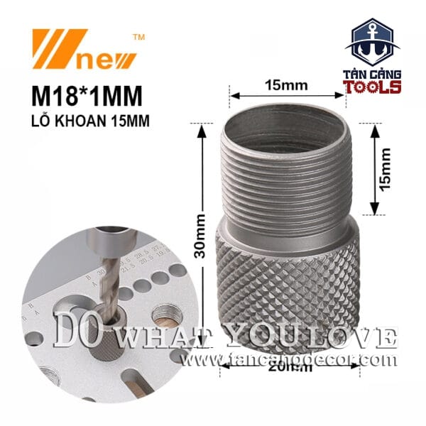 Nút Định Vị Lỗ Khoan 15 mm Cho Cử Khoan Wnew