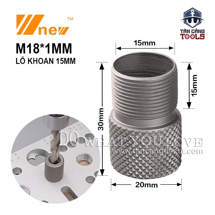 Nút Định Vị Lỗ Khoan 15 mm Cho Cử Khoan Wnew