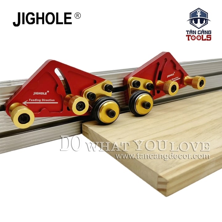 2 Bộ Cử Chặn Gỗ Và Dẫn Hướng Trên Cưa Bàn, Bàn Phay Jighole - Mẫu 1