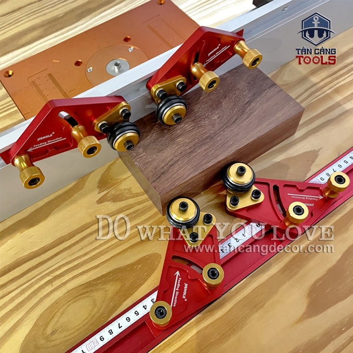 2 Bộ Cử Chặn Gỗ Và Dẫn Hướng Trên Cưa Bàn, Bàn Phay Jighole - Mẫu 1 - Ảnh 9