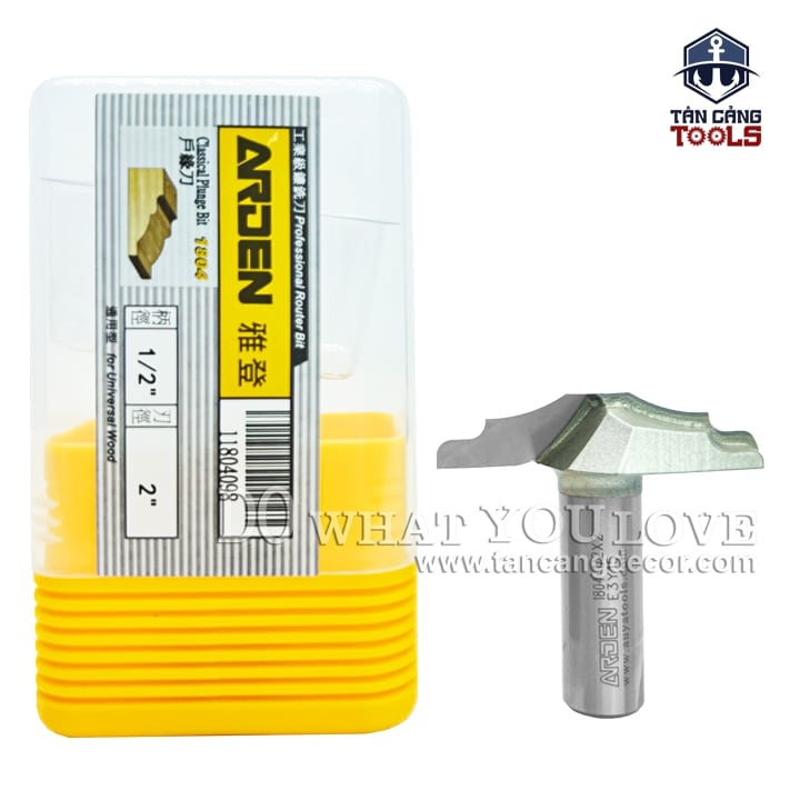 Mũi Router Arden Đánh Pano Tủ 10.3 x 50.8 mm Cốt 12.7 mm Arden 1804 - Ảnh 3