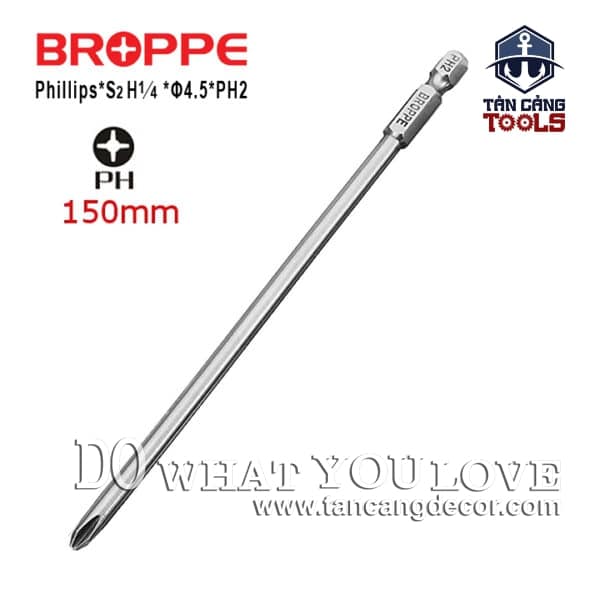 Bắt Vít 4 Cạnh Broppe PH2 4.5 x 150 mm ( Chuyên Khoan Chéo )