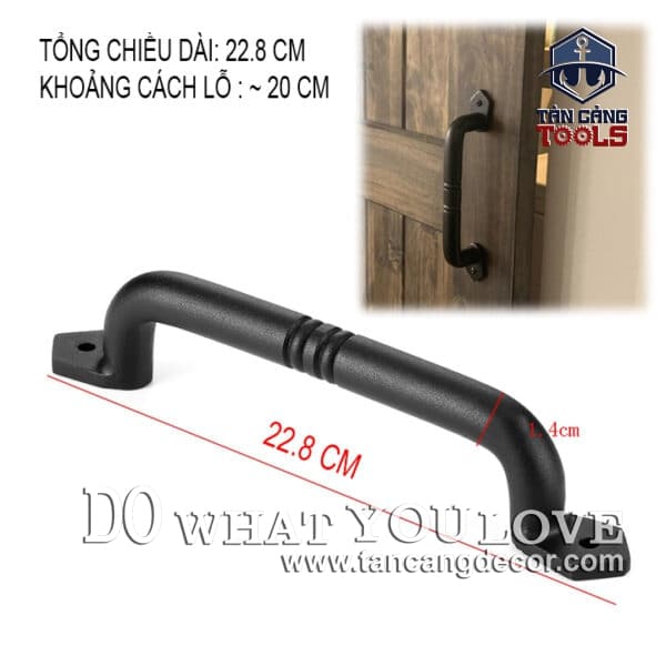Tay Nắm Cửa 228 x 50 mm Cho Hệ Barn Door ( Mẫu 1 )