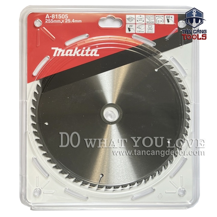 Lưỡi Cưa Gỗ Hợp Kim 255 x 25.4 mm x 60T Makita A-81505 - Ảnh 2