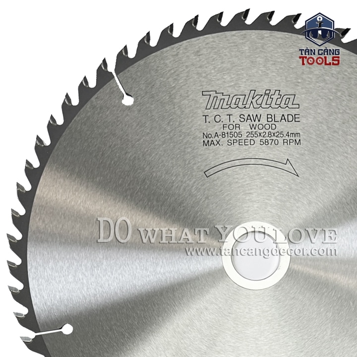 Lưỡi Cưa Gỗ Hợp Kim 255 x 25.4 mm x 60T Makita A-81505 - Ảnh 3