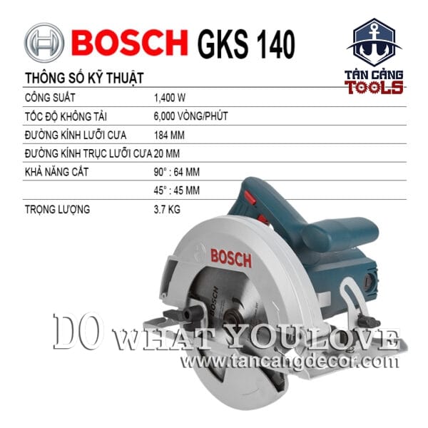 Alternative view of Máy Cưa Đĩa 184mm Bosch GKS 140 1400W