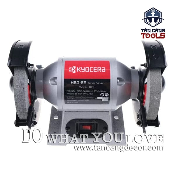 Máy Mài Đá Để Bàn 150 mm Kyocera HBG-6E 250W ( Tặng Thêm 1 Đá Mài ) - Ảnh 5