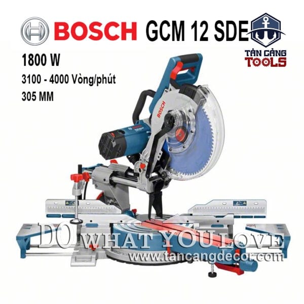Máy Cưa Cắt Đa Góc Trục Trượt Bosch GCM 12 SDE ( Có Điều Tốc )