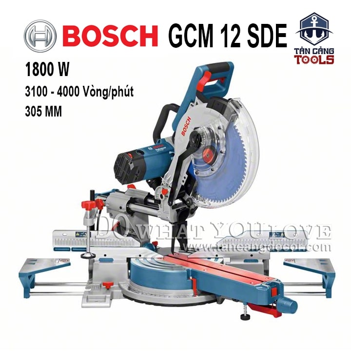 Máy Cưa Cắt Đa Góc Trục Trượt Bosch GCM 12 SDE ( Có Điều Tốc )