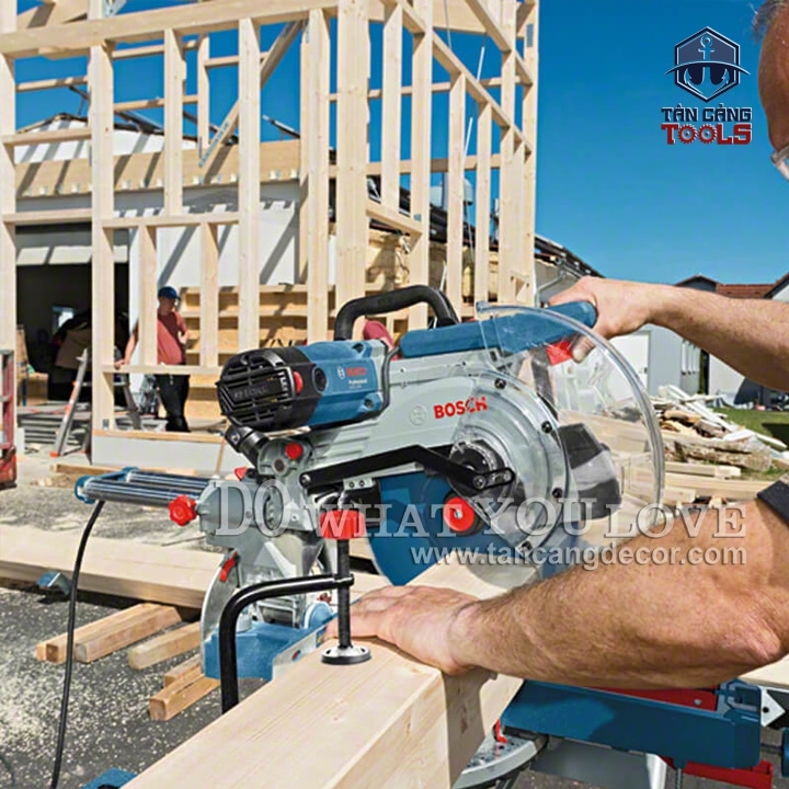 Máy Cưa Cắt Đa Góc Trục Trượt Bosch GCM 12 SDE ( Có Điều Tốc ) - Ảnh 9