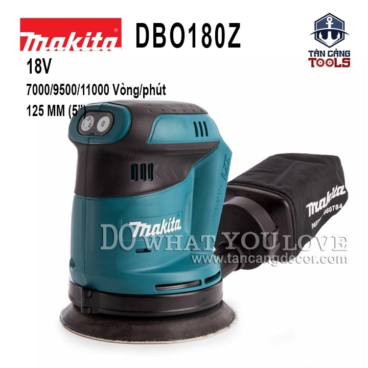 Máy Chà Nhám Tròn Dùng Pin Makita 18V DBO180Z ( Thân Máy )