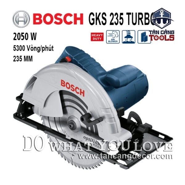 Máy Cưa Đĩa 235mm Bosch GKS 235 Turbo 2050W ( Heavy Duty )