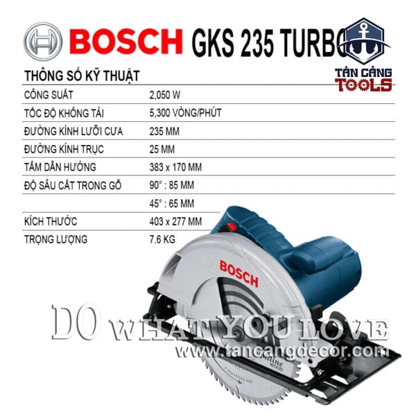 Alternative view of Máy Cưa Đĩa 235mm Bosch GKS 235 Turbo 2050W ( Heavy Duty )