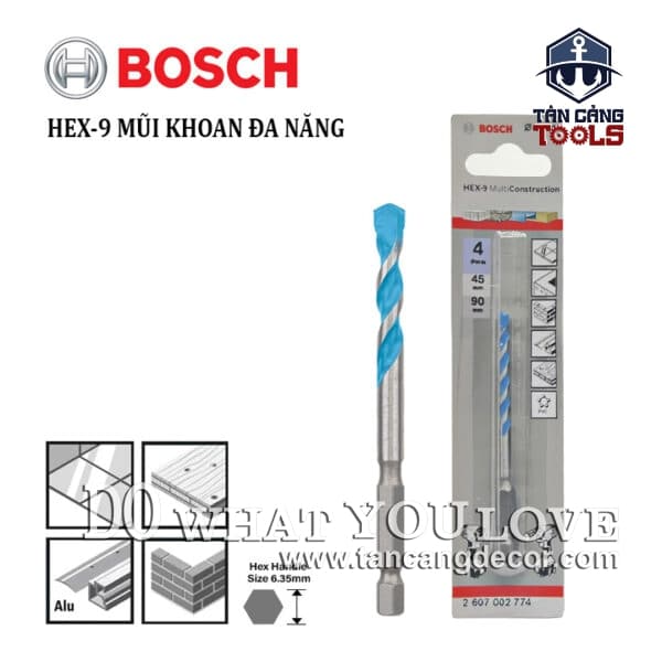 Mũi Khoan Đa Năng Hex 9 Bosch - 1 Mũi (nhiều kích thước)