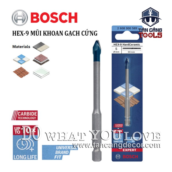 Mũi Khoan Gạch Cứng Hex 9 Bosch