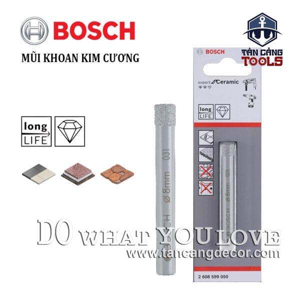Mũi Khoan Ceramic Phủ Kim Cương Bosch - 1 Mũi (nhiều kích thước)