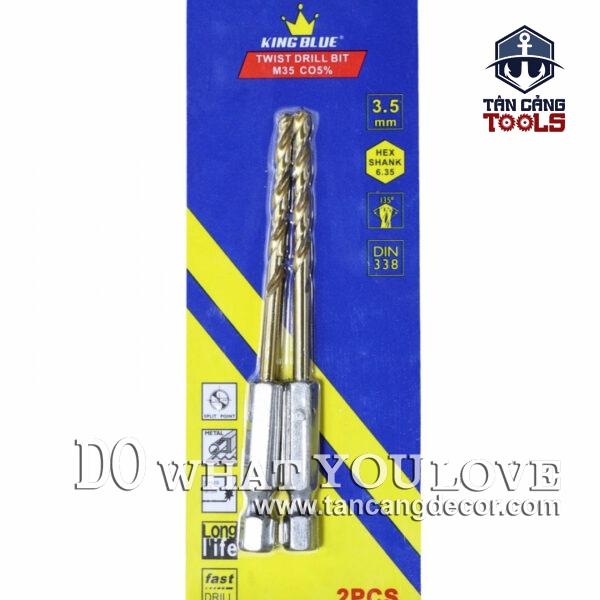 Alternative view of Mũi Khoan Inox Chuôi Lục Giác Kingblue KBY-3 ( 5 % Coban ) (nhiều kích thước)