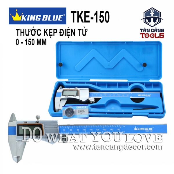 Thước Kẹp Điện Tử 150 mm Kingblue TKE-150 ( Có Đèn Led Màn Hình )