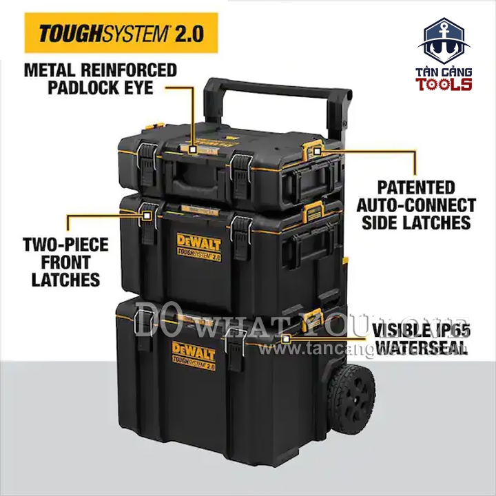 Thùng Đựng Đồ Nghề DeWalt DWST83342-1 ToughSystem 2.0 Chuẩn IP65 - Ảnh 8