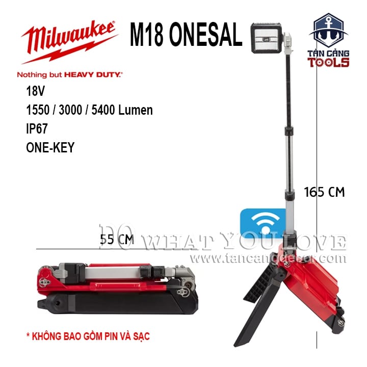 Đèn Pin Dạng Đứng Dùng Pin Milwaukee M18 ONESAL ( Thân Máy )