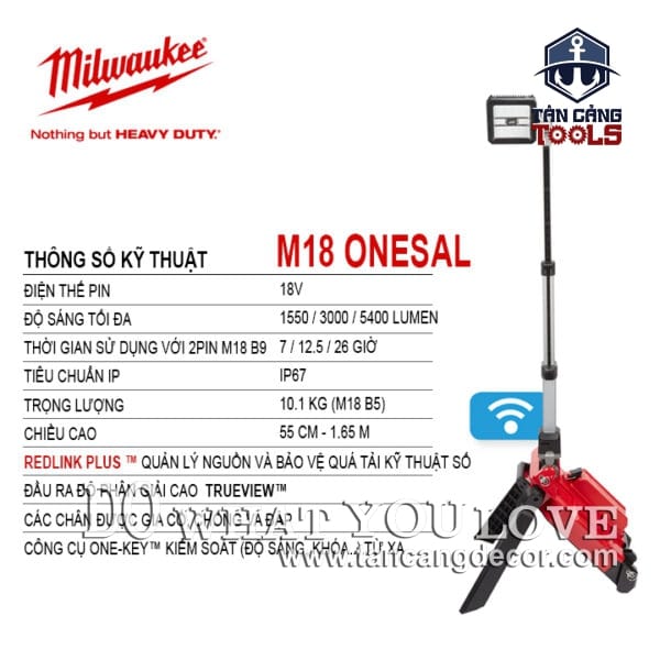 Alternative view of Đèn Pin Dạng Đứng Dùng Pin Milwaukee M18 ONESAL ( Thân Máy )