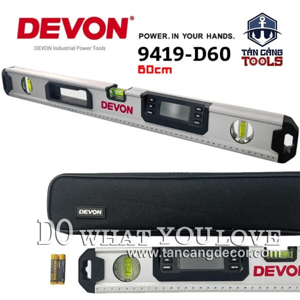 Thước Nivo Đo Cân Bằng Điện Tử 60 cm DEVON 9419-D60