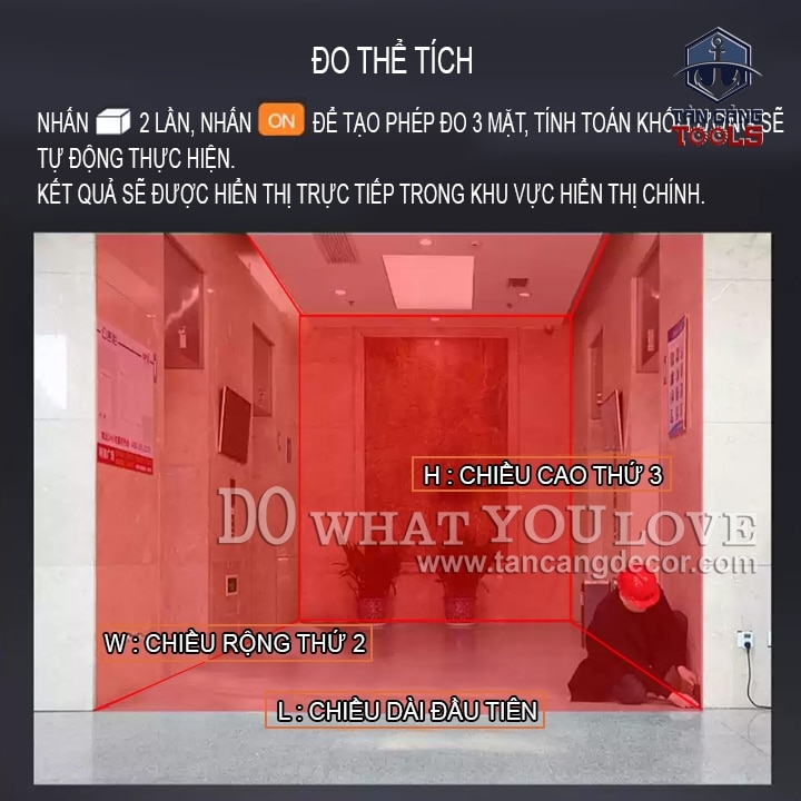 Thước Đo Khoảng Cách Điện Tử 50 Mét Komax K-50 ( Nhiều Tính Năng ) - Ảnh 14
