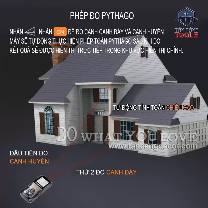 Thước Đo Khoảng Cách Điện Tử 50 Mét Komax K-50 ( Nhiều Tính Năng ) - Ảnh 15