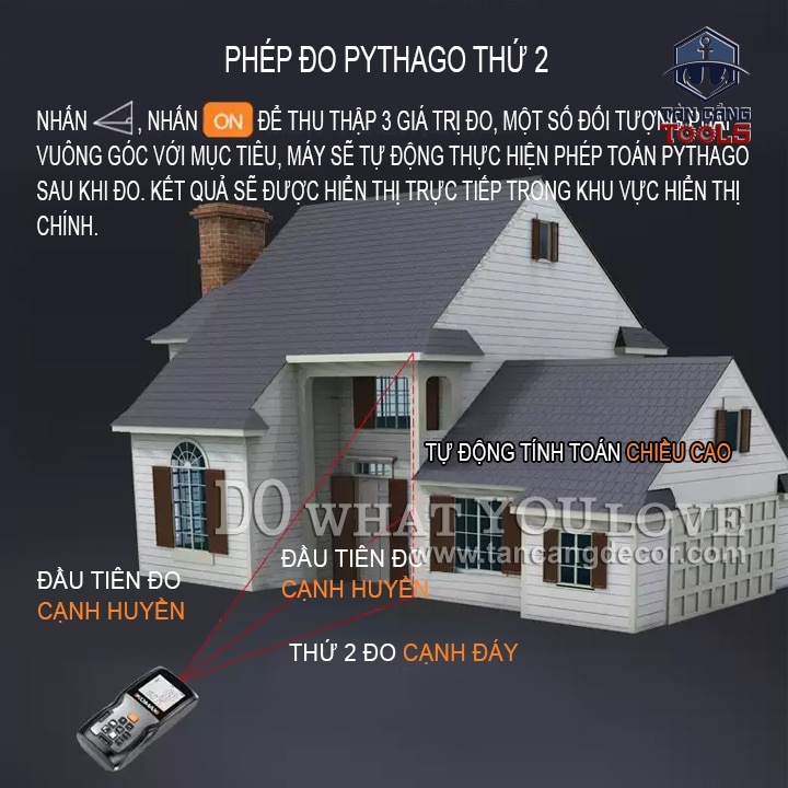 Thước Đo Khoảng Cách Điện Tử 50 Mét Komax K-50 ( Nhiều Tính Năng ) - Ảnh 16