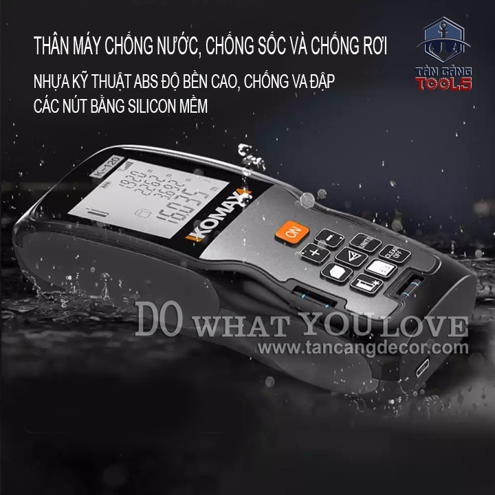 Thước Đo Khoảng Cách Điện Tử 50 Mét Komax K-50 ( Nhiều Tính Năng ) - Ảnh 8